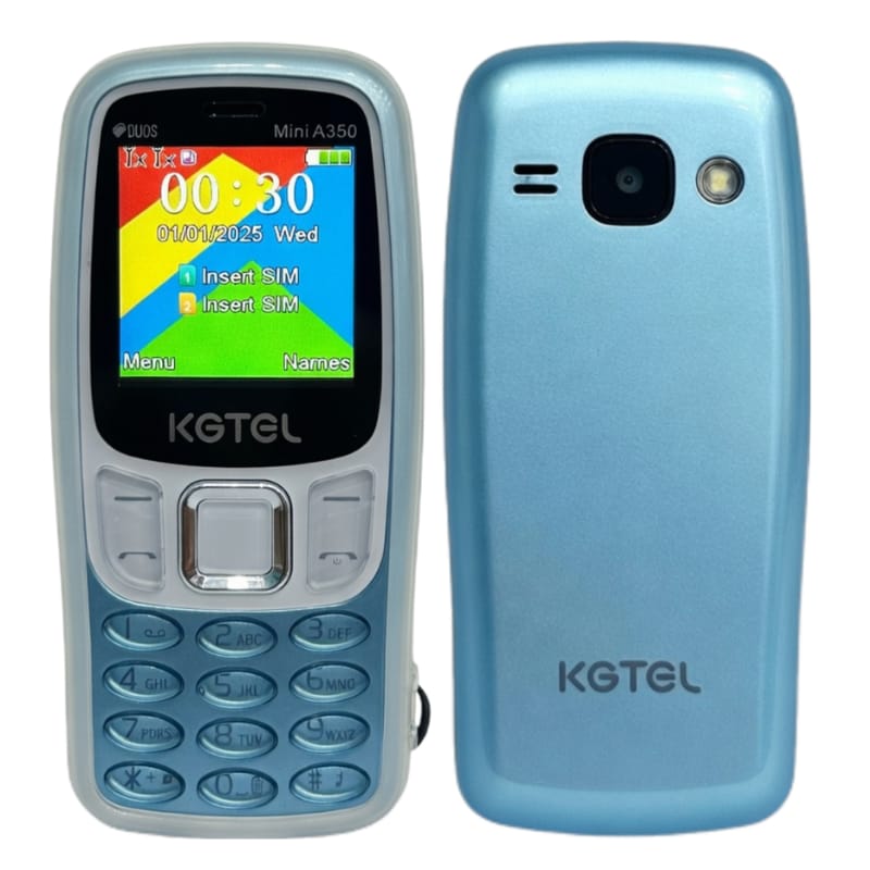 MINI A350 Its a stylish feature phone with a pocket friendly price thus easy to afford,dual simcard,has fm and vibration,camera ,bluetooth,screen inch 1.54,has magic voice battery capacity 800mah