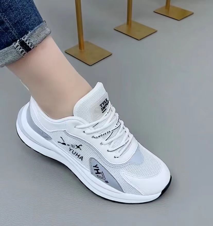 Women's Breathable Mesh Casual Sneakers Lace-Up Running Shoes for Daily Sports & Gym, Comfortable Lightweight Design women shoes women sneaker shoes