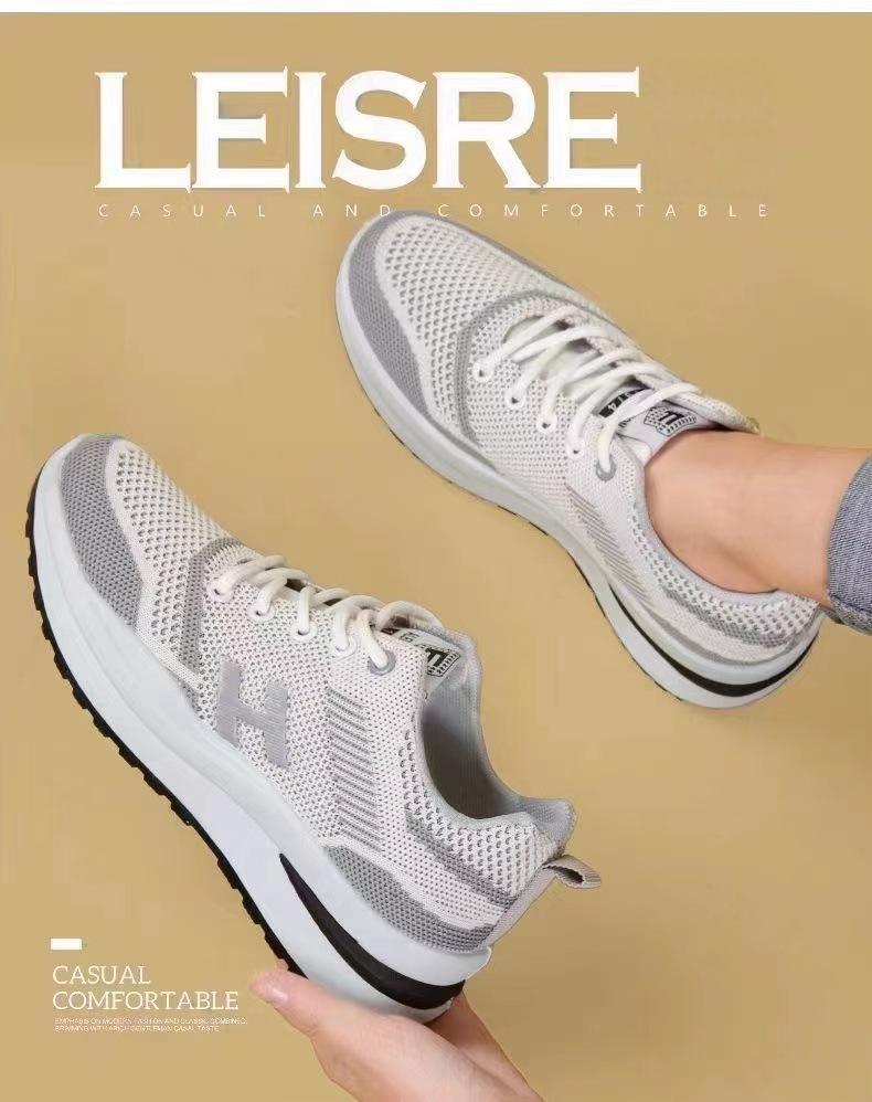 Women's Flyknit Running Shoes - Breathable Mesh Casual Athletic Sneakers with Cushioned Insole, Non-Slip Sole for Gym and Outdoor Activities, Fashion Lightweight Walking Shoes