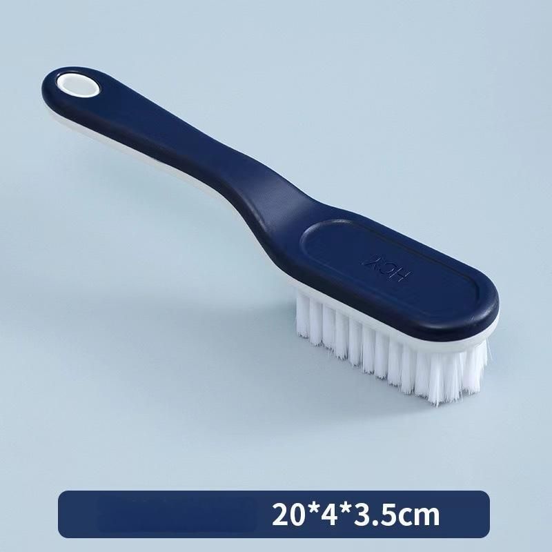 Shoe Brush 2-Pack Cleaning Brush Soft Bristle Long Handle Multi-Angle Shoe Care Cleaner Suede Brush Footwear Crevice Tool - Random Colors