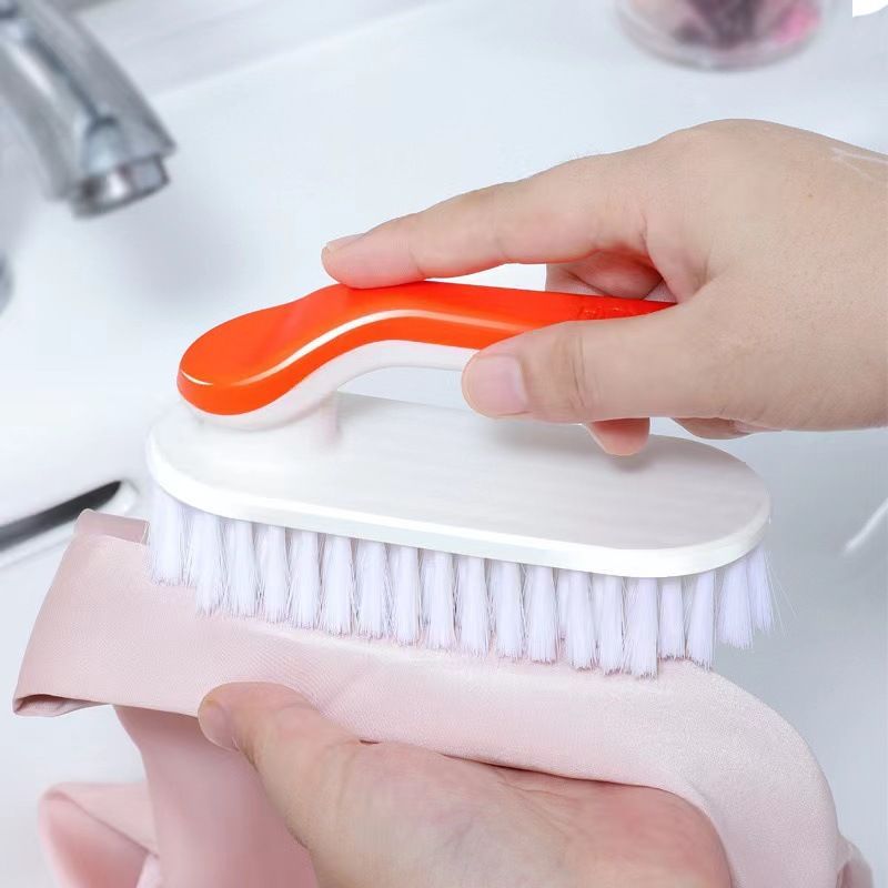 Shoe Brush 2-Pack Cleaning Brush Soft Bristle Long Handle Multi-Angle Shoe Care Cleaner Suede Brush Footwear Crevice Tool - Random Colors