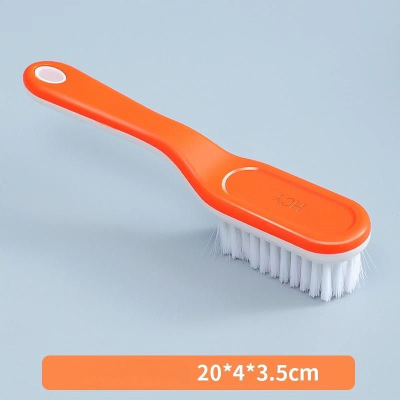 Shoe Brush 2-Pack Cleaning Brush Soft Bristle Long Handle Multi-Angle Shoe Care Cleaner Suede Brush Footwear Crevice Tool - Random Colors