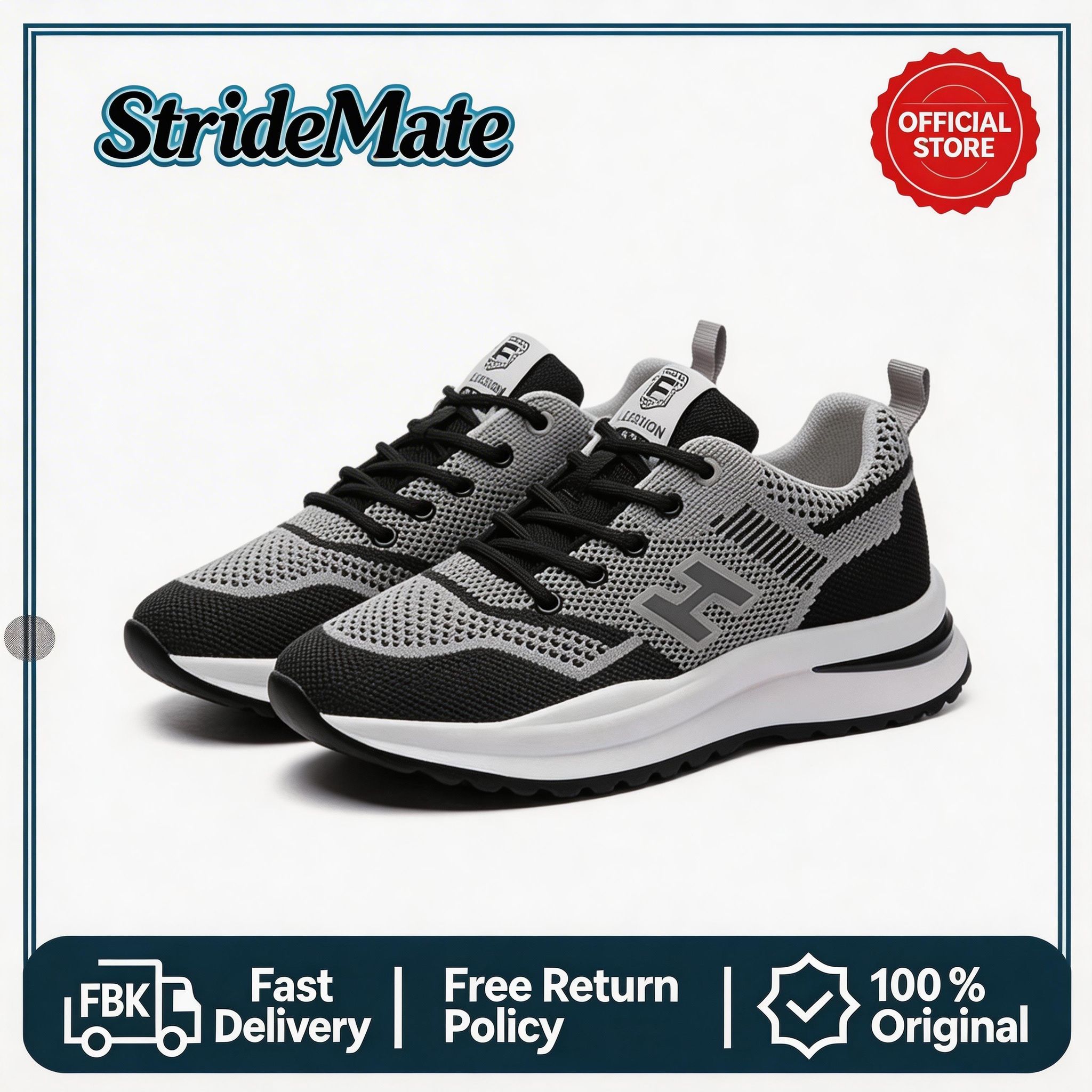 Women's Flyknit Running Shoes - Breathable Mesh Casual Athletic Sneakers with Cushioned Insole, Non-Slip Sole for Gym and Outdoor Activities, Fashion Lightweight Walking Shoes