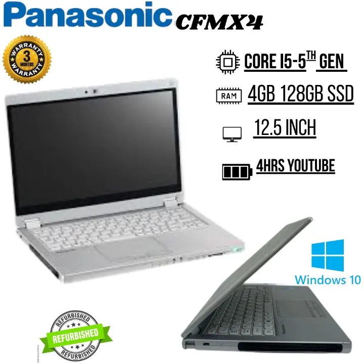 Panasonic CF-MX4 – Core i5, 4GB RAM, 128GB SSD – 12.5″ Full HD Touchscreen Laptop