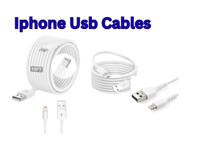 A durable and high-speed USB cable designed for iPhone devices, compatible with all Lightning-enabled iPhones and iPads. Ideal for charging and data transfer.