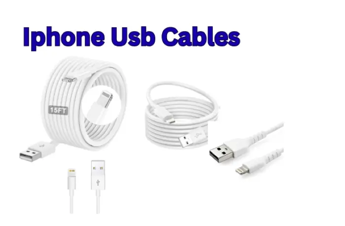 A durable and high-speed USB cable designed for iPhone devices, compatible with all Lightning-enabled iPhones and iPads. Ideal for charging and data transfer.