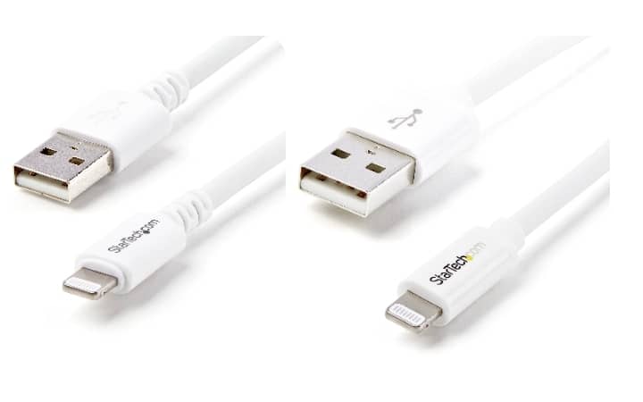 A durable and high-speed USB cable designed for iPhone devices, compatible with all Lightning-enabled iPhones and iPads. Ideal for charging and data transfer.
