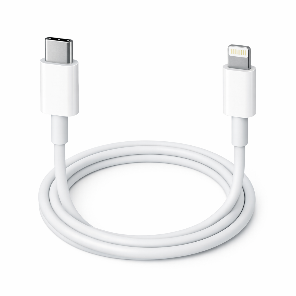 A durable and high-speed USB cable designed for iPhone devices, compatible with all Lightning-enabled iPhones and iPads. Ideal for charging and data transfer.