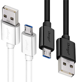A stylish long pink charging cable with a Micro USB connector — flexible, durable, and perfect for charging your phone comfortably from a distance while adding