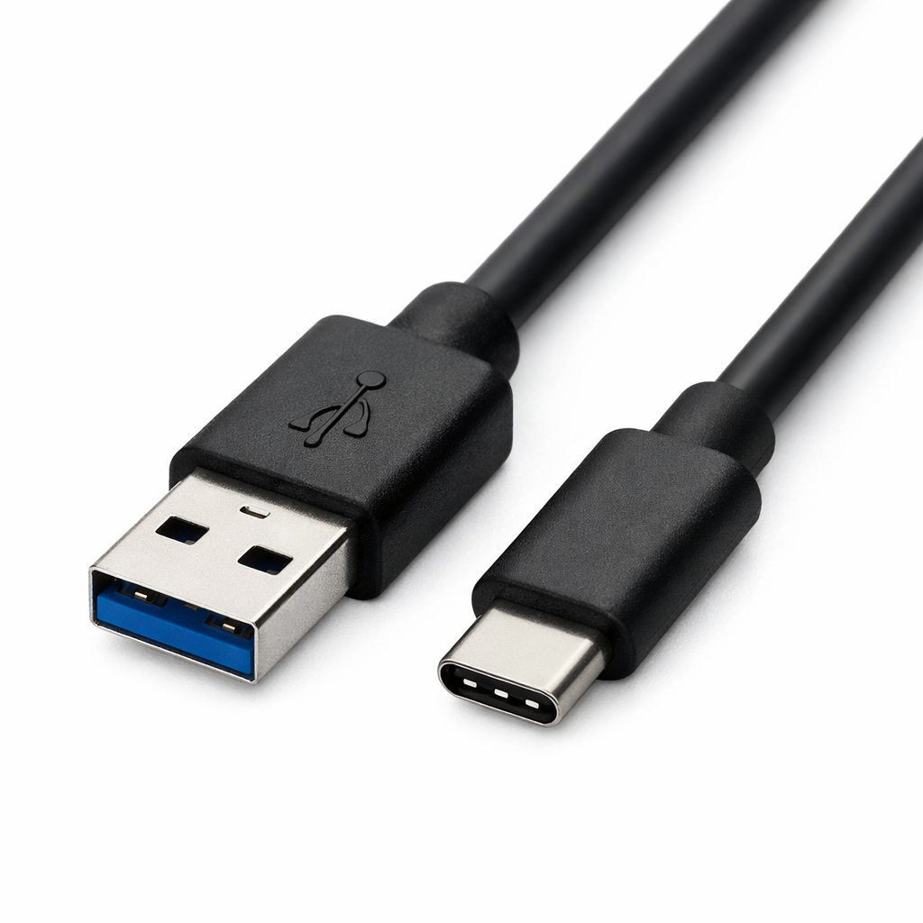 USB Type-C Fast Charging Cable 1m - Fast Charge Data Sync Cord for Android Smartphones Tablets Power Banks - Durable Nylon Braided