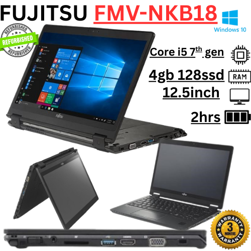 Fujitsu LIFEBOOK P727 with Core i3 7th Gen, 4 GB RAM, 128 GB SSD)