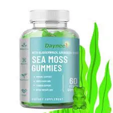 Daynee Sea Moss SeaMoss Gummies With Bladderwrack & Burdock Root Highly Effective Anti-Aging, Cardiovascular Health, Cholesterol Support, Energy Support, Immune Support
