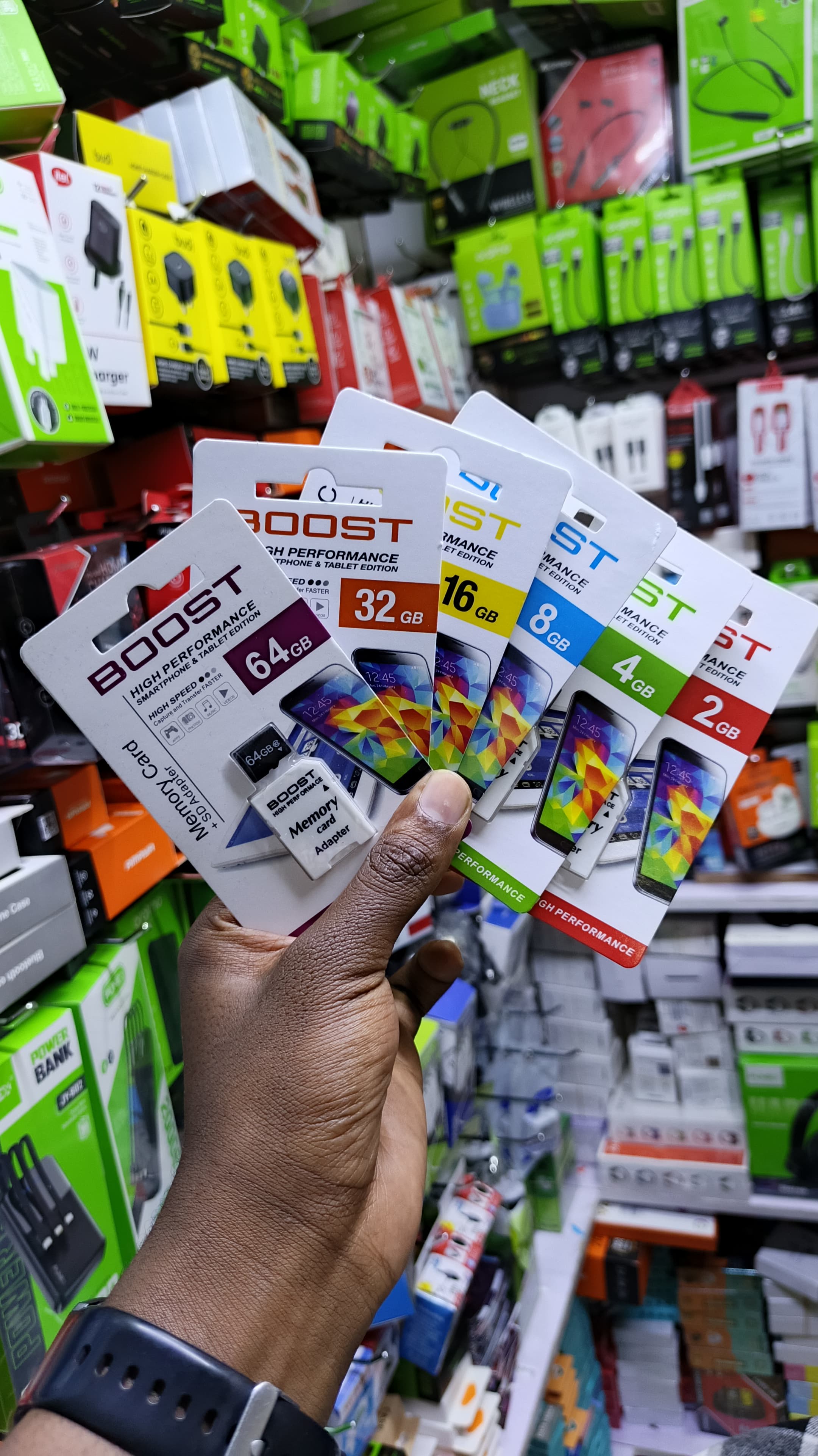 Boost High-Performance microSD Memory Cards with SD Adapter – Available in 2GB, 4GB, 8GB, 16GB, 32GB & 64GB, Durable and High-Speed for Smartphones, Tablets, and Cameras