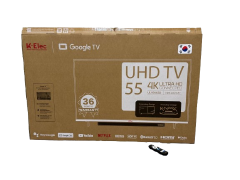 K-Elec 55″ 4K UHD Smart Google TV with Built-in Soundbar | Netflix · YouTube · Showmax | WiFi | 3-Year Warranty