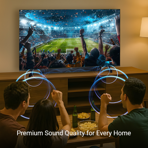 [EASTER SALE OFFER] K-Elec 50 Inches 4K Google Smart TV with Attached Dolby Atmos Soundbar | 3-Year Warranty | FREE TV Guard + FREE Wall Mount