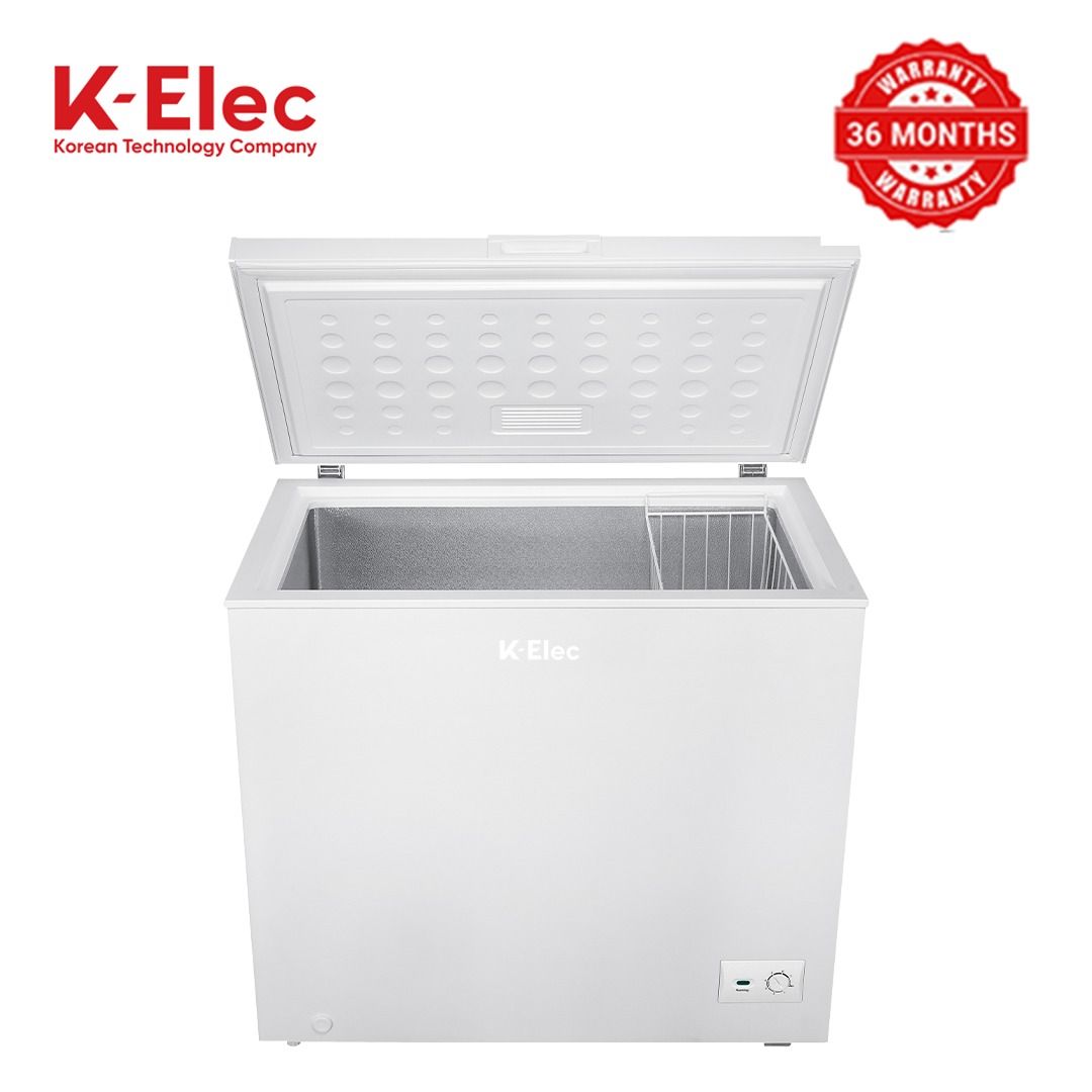 [EASTER SALE OFFER] K-ELEC 100Litres Vertical Chest Freezer KC13-KCW Single Flip Drain Freezer Energy-saving Freezer Fast Cooling Refrigerator