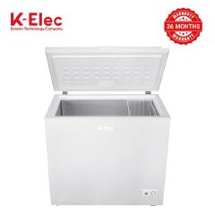 K-ELEC 100Litres Vertical Chest Freezer KC13-KCW Single Flip Drain Freezer Energy-saving Freezer Fast Cooling Refrigerator