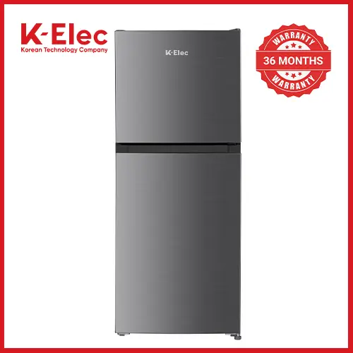 K-ELEC 181L Fridge Model KR30-TM-NFC-KBI Double door Refrigerator Top mount no-frost VCM door Mechanical control Recessed handle, with egg, ice tray Lock And Key & 36 Months Warranty