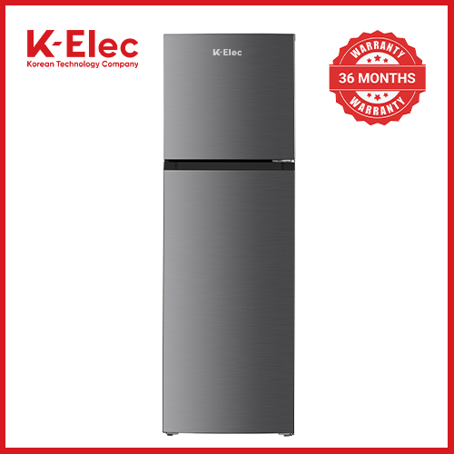 [ EASTER SALE OFFER ] K-ELEC 247L Fridge (36 Months Warranty )KR40-TM-NFC Double door Refrigerator Top mount no-frost VCM door Mechanical control Recessed handle, with egg, ice tray Lock And Key