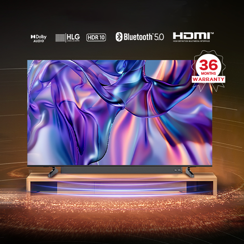 [EASTER SALE OFFER] K-Elec 55" QLED 4K Google Smart LED TV with Built-In Dolby Atmos Soundbar | 36-Month Warranty | FREE TV Guard + FREE Wall Mount
