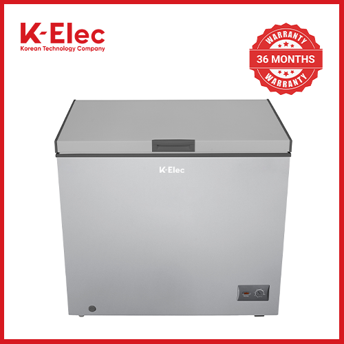 K-ELEC 200 Litres Vertical Chest Freezer KC25-KSS Energy Efficient Deep Freezer Perfect for Home & Business Use Fast Cooling Refrigerator + Free Fridge Guard
