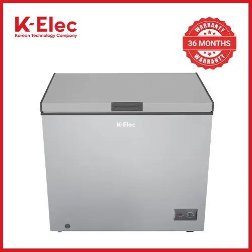 K-ELEC 200 Litres Vertical Chest Freezer KC25-KSS Energy Efficient Deep Freezer Perfect for Home & Business Use Fast Cooling Refrigerator