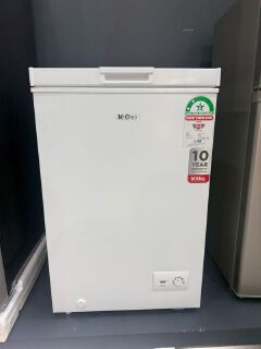 K-ELEC 100Litres Vertical Chest Freezer KC13-KCW Single Flip Drain Freezer Energy-saving Freezer Fast Cooling Refrigerator
