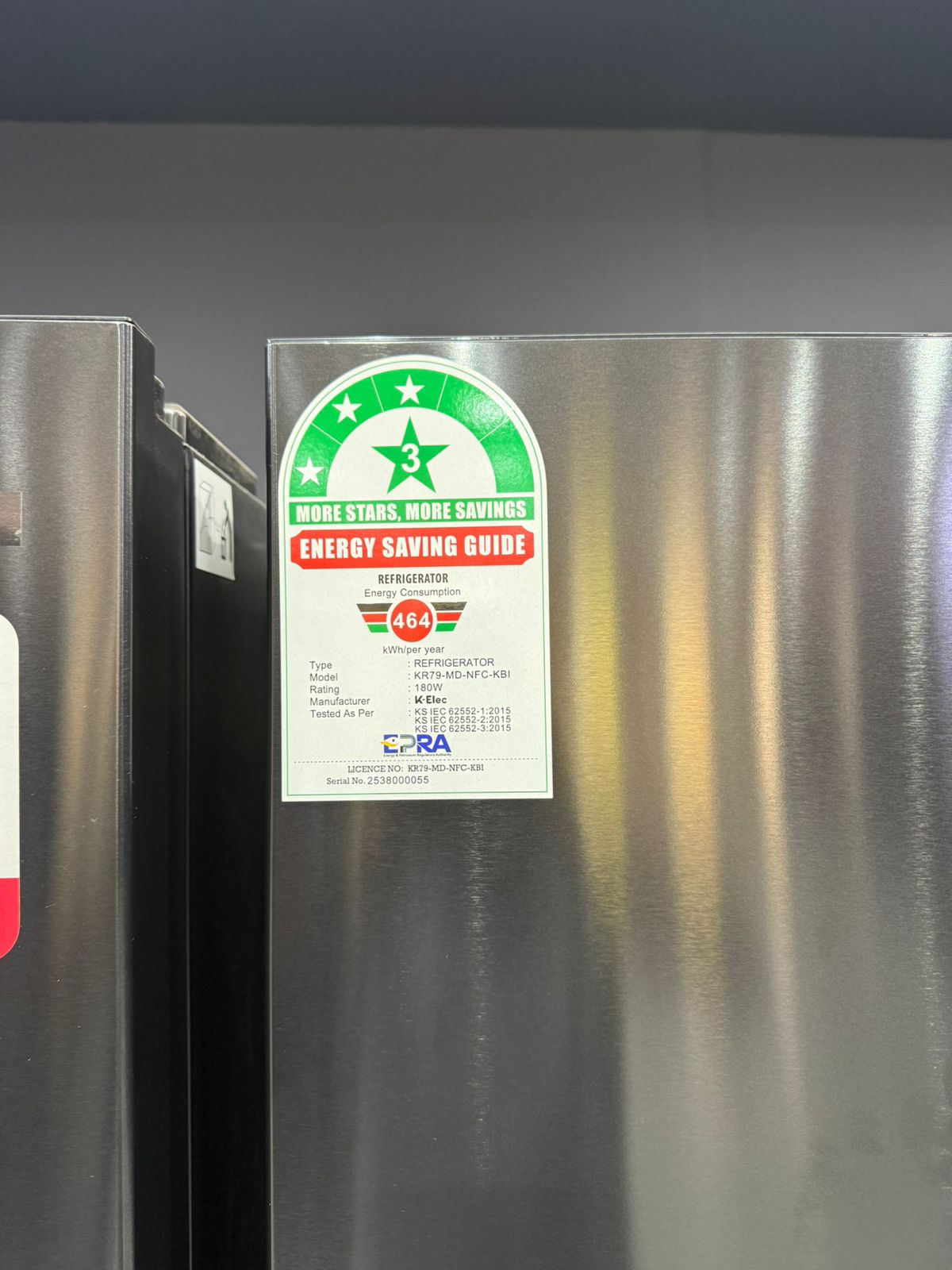 K-ELEC 466L 4-Door Refrigerator, Model KR79-MD-NFC-KBI Black With 3 Years Warranty plus 10 Years Warranty on the Compressor and 20 Years Guarantee+ Free Fridge Guard