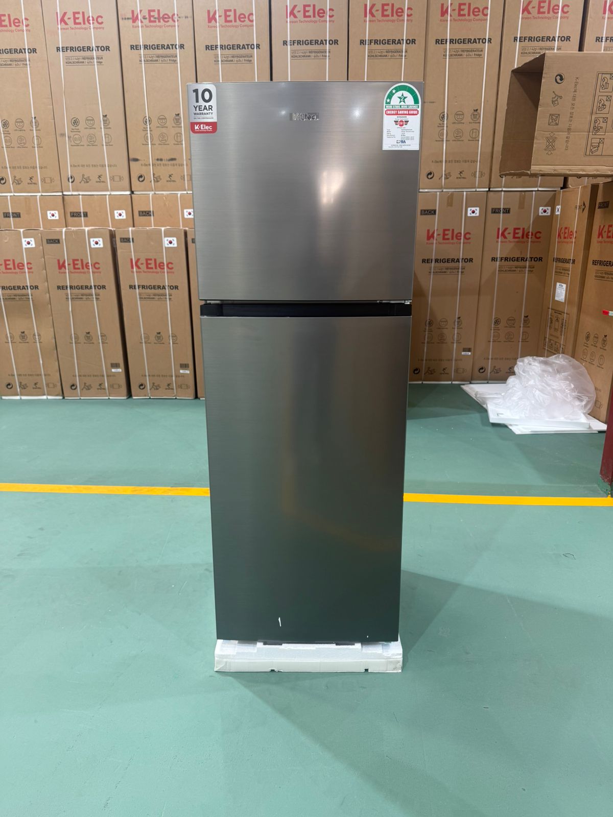 [ EASTER SALE OFFER ] K-ELEC 247L Fridge (36 Months Warranty )KR40-TM-NFC Double door Refrigerator Top mount no-frost VCM door Mechanical control Recessed handle, with egg, ice tray Lock And Key