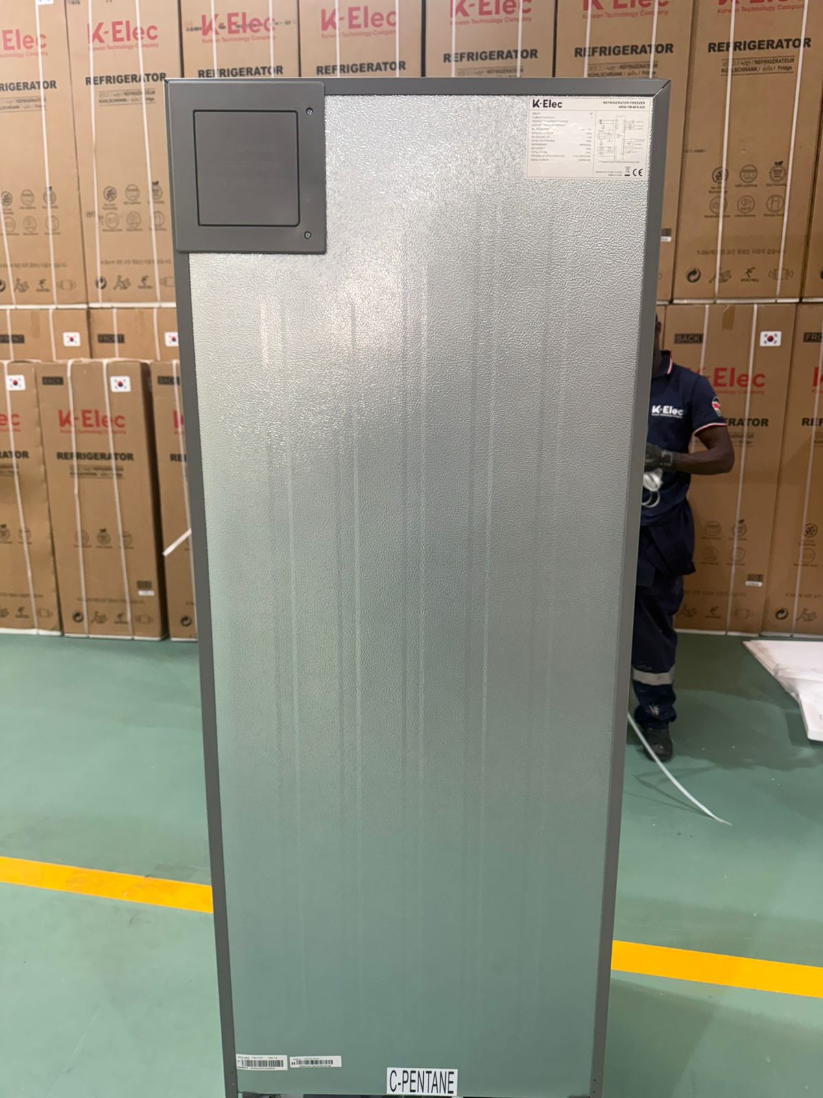 K-ELEC 181L Fridge Model KR30-TM-NFC-KBI Double door Refrigerator Top mount no-frost VCM door Mechanical control Recessed handle, with egg, ice tray Lock And Key & 36 Months Warranty