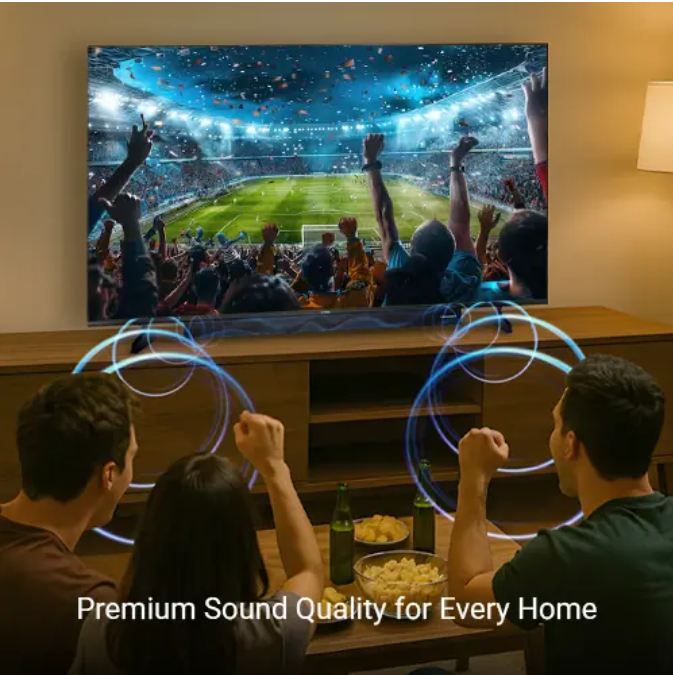 [EASTER SALE OFFER] K-Elec 65" QLED 4K Google Smart LED TV with Attached Dolby Atmos Soundbar | 36-Month Warranty | FREE TV Guard + FREE Wall Mount