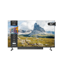 HOME STARTER PACK 2: 206L Double Door Fridge + 43” Google Smart TV with Soundbar + TV & Free Fridge Guard + Wall Mount + Movable Stand And 36-Month Warranty!!