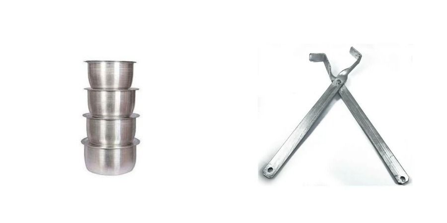 Durable 4PCS Stainless  Sufuria Cooking Pot Set  + FREE Kamata – Quality Aluminium Kitchen Cookware for Everyday Use