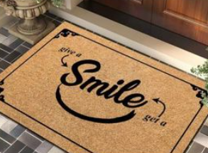Premium 50x80cm Welcoming Door Mat – Non-Slip, Super Absorbent, Heavy-Duty Entrance Rug for Home, Office, Balcony & Doorway – Available in Grey or Black