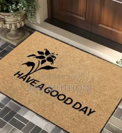 Premium 50x80cm Welcoming Door Mat – Non-Slip, Super Absorbent, Heavy-Duty Entrance Rug for Home, Office, Balcony & Doorway – Available in Grey or Black
