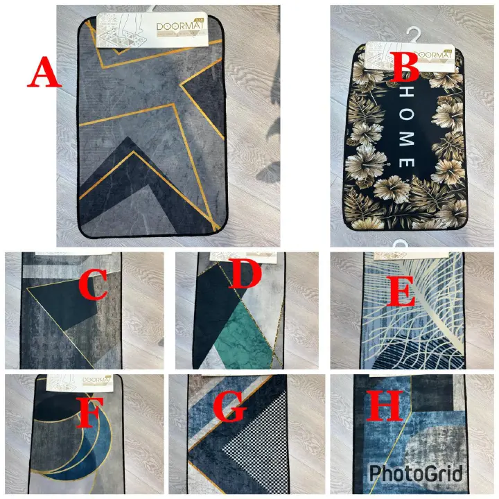 Premium 40x60cm Welcoming Door Mat – Non-Slip, Super Absorbent, Heavy-Duty Entrance Rug for Home, Office, Balcony & Doorway – Available in Grey or Black