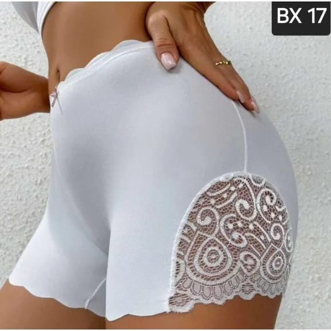 3-pack ladies biker shorts panties. Soft, stretchy and breathable underwear for all-day comfort. Assorted colors.