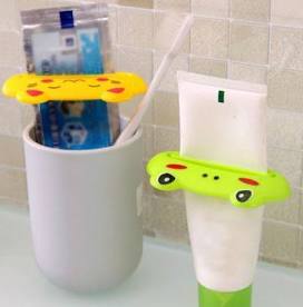 SmileSaver Emoji Toothpaste Squeezer | Fun Bathroom Organizer | No-Waste Paste Tool (Multiple Designs)