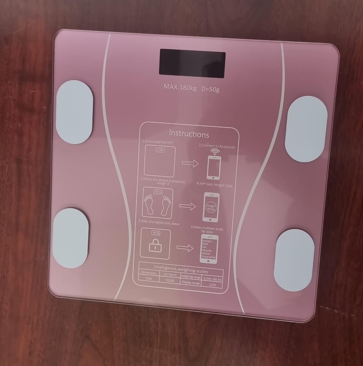 SmartSync Bluetooth Digital Weighing Scale | High Precision 0.2–180kg | Body Tracking App | 3 Colors