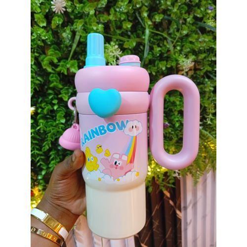 Kids Stanley Cup – 600 ml Vacuum Insulated Stainless Steel Tumbler with Straw Lid & Spill-Proof Flip Produ