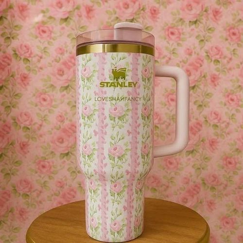Stanley Quencher H2.0 40oz Official Premium Stainless Steel Insulated Tumbler with Handle, Lid and Reusable Straw
