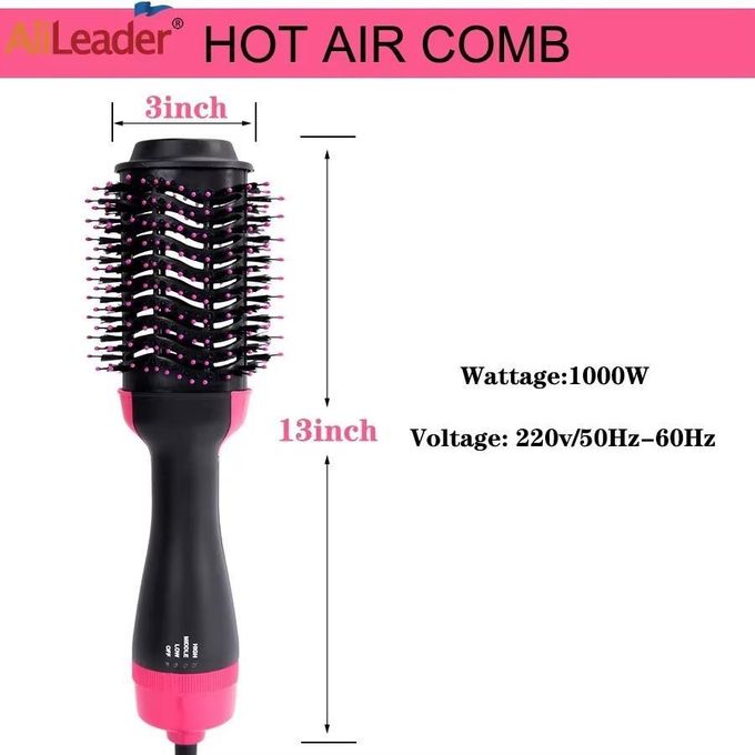 2 In 1 Multifunction Hair Dryer Straightener Curler Blow Hot Brush Electric Comb