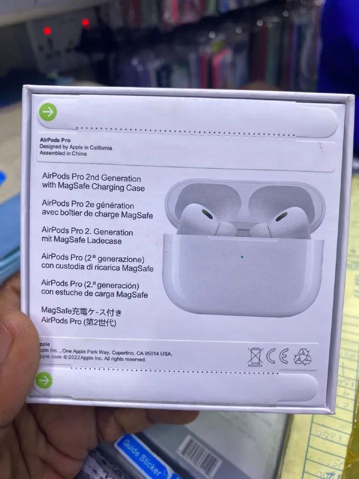 Apple Original AirPods Pro (2nd Gen) Wireless Earbuds, Up to 2X More Active Noise Cancelling, Adaptive Transparency, Personalized Spatial Audio MagSafe Charging Case (Lightning) Bluetooth Headphones