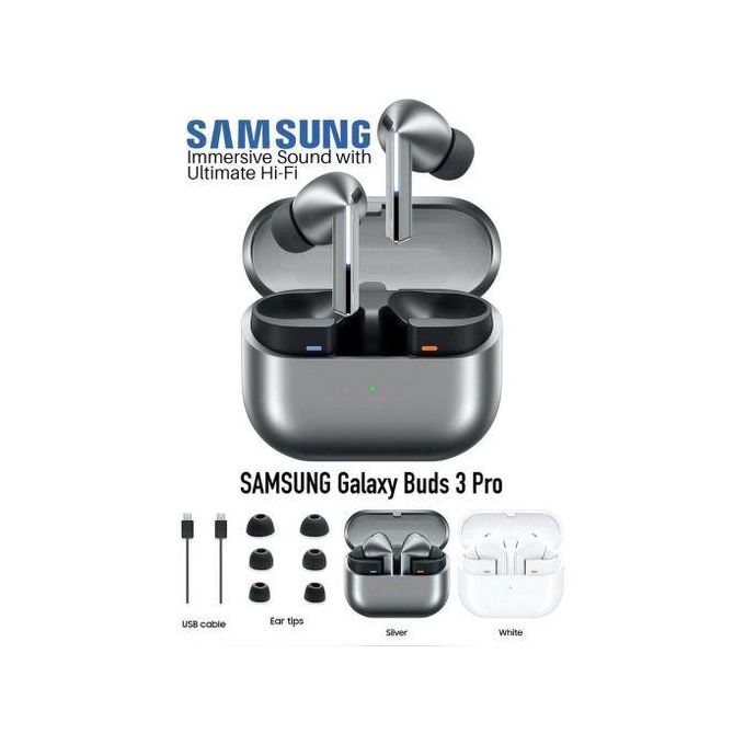 Samsung Galaxy Buds 3 Pro – Wireless Bluetooth Earbuds With ANC, Hi-Fi Sound, Long Battery Life, IPX7 Waterproof, Touch Controls – Compatible With Android & IOS- Black