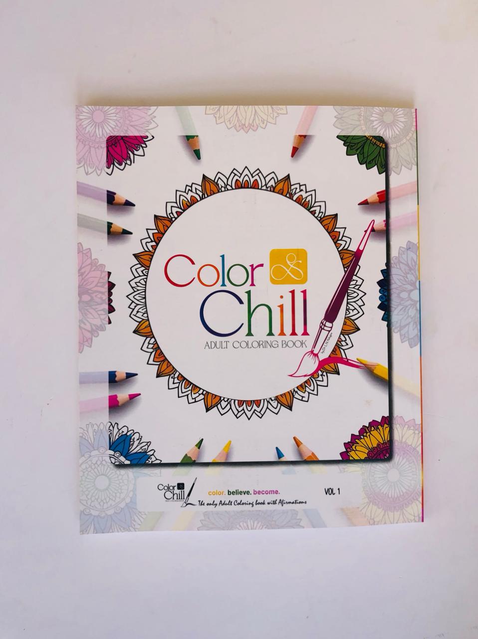 Coloring Book For Adults Bundle – 64 Pages + 24 Color Pencils | Free Surprise Gift Inside | Mindfulness & Relaxation