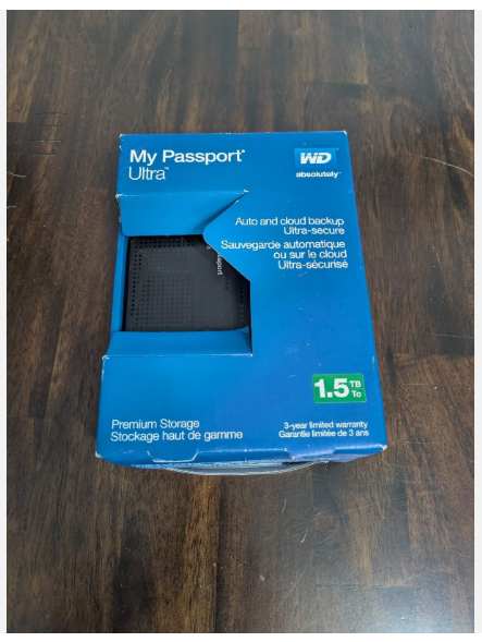 Original WD My Passport Ultra 1.5TB External Hard Disk | WD My Passport Ultra 1.5TB Portable Hard Drive | WD External HDD 1.5TB USB Powered Storage | WD 1.5TB Backup Drive | WD My Passport Ultra HDD