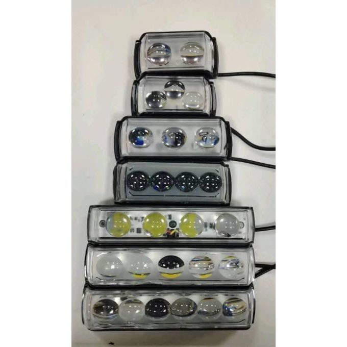 LED Motorcycle Lights, TRIPPLE  Color Driving Lights,  Spotlights For SUV UTV