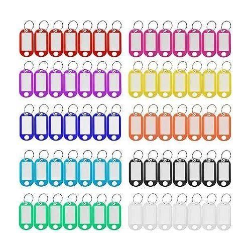 Plastic Key Tags 50 Pcs