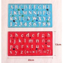 2 Piece Stencil Ruler Set (A-Z & 1-9)