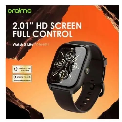 (BLACK FRIDAY BEST OFFERS)Oraimo Watch 5 Lite Smart Watch Smartwatch OSW-804 2.01'' Screen Bluetooth Durable Waterproof Dust proof|Waterproof | Long Battery Life | Super Deal 🔥